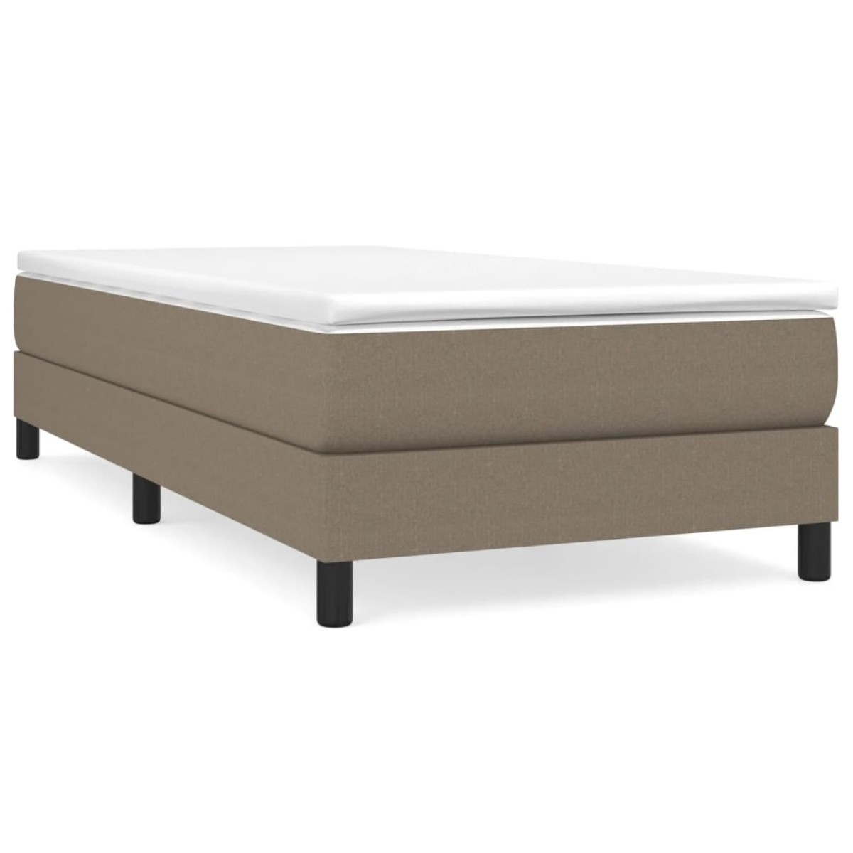 vidaXL Πλαίσιο Κρεβατιού Boxspring Taupe 100x200 εκ. Υφασμάτινο