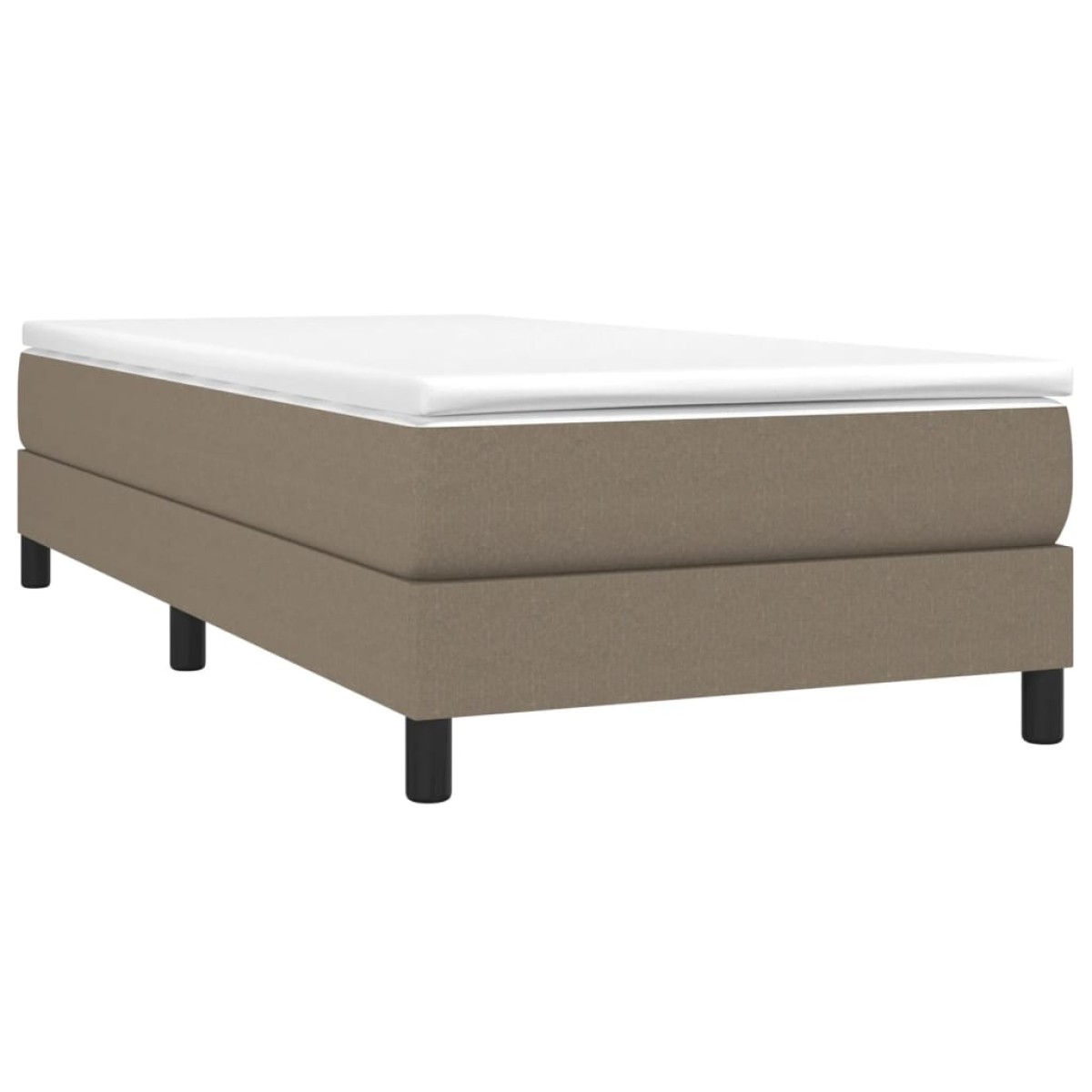 vidaXL Πλαίσιο Κρεβατιού Boxspring Taupe 100x200 εκ. Υφασμάτινο