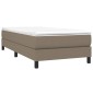 vidaXL Πλαίσιο Κρεβατιού Boxspring Taupe 100x200 εκ. Υφασμάτινο