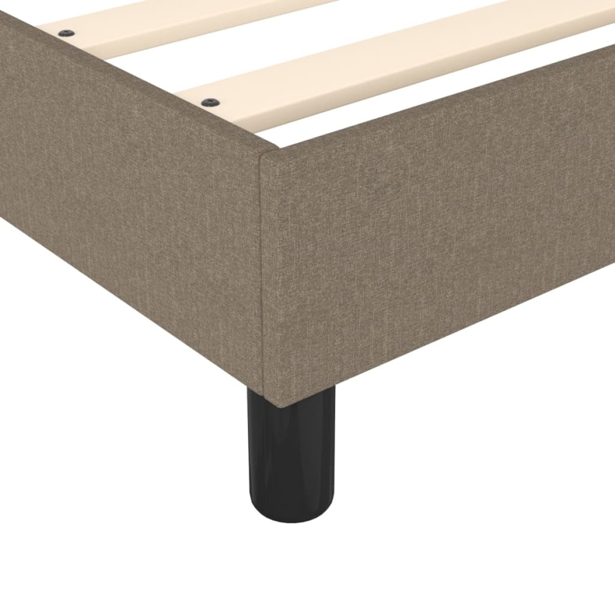 vidaXL Πλαίσιο Κρεβατιού Boxspring Taupe 100x200 εκ. Υφασμάτινο