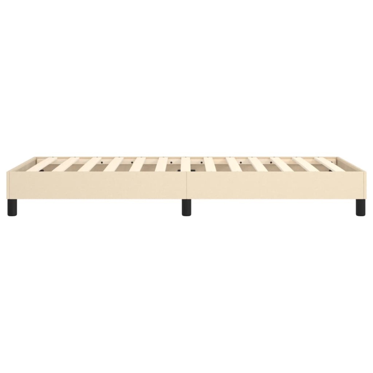 vidaXL Πλαίσιο Κρεβατιού Boxspring Κρεμ 100x200 εκ. Υφασμάτινο