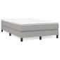 vidaXL Πλαίσιο Κρεβατιού Boxspring Ανοιχτό Γκρι 120x200 εκ. Υφασμάτινο