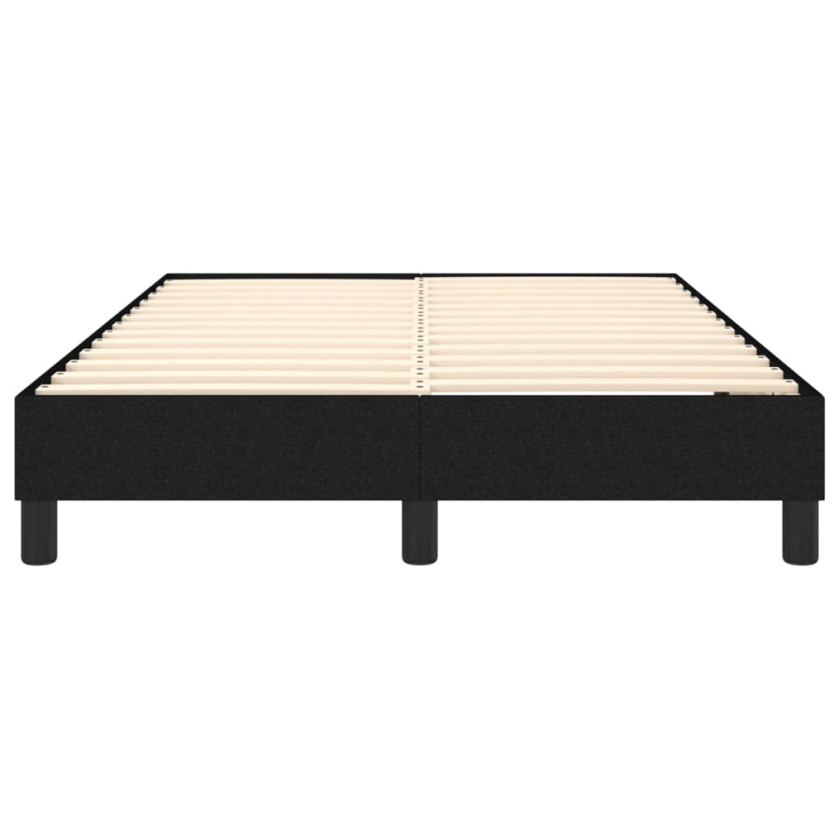 vidaXL Πλαίσιο Κρεβατιού Boxspring Μαύρο 120x200 εκ. Υφασμάτινο