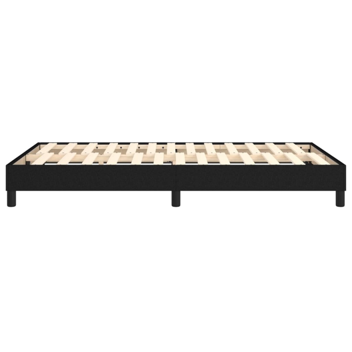 vidaXL Πλαίσιο Κρεβατιού Boxspring Μαύρο 120x200 εκ. Υφασμάτινο