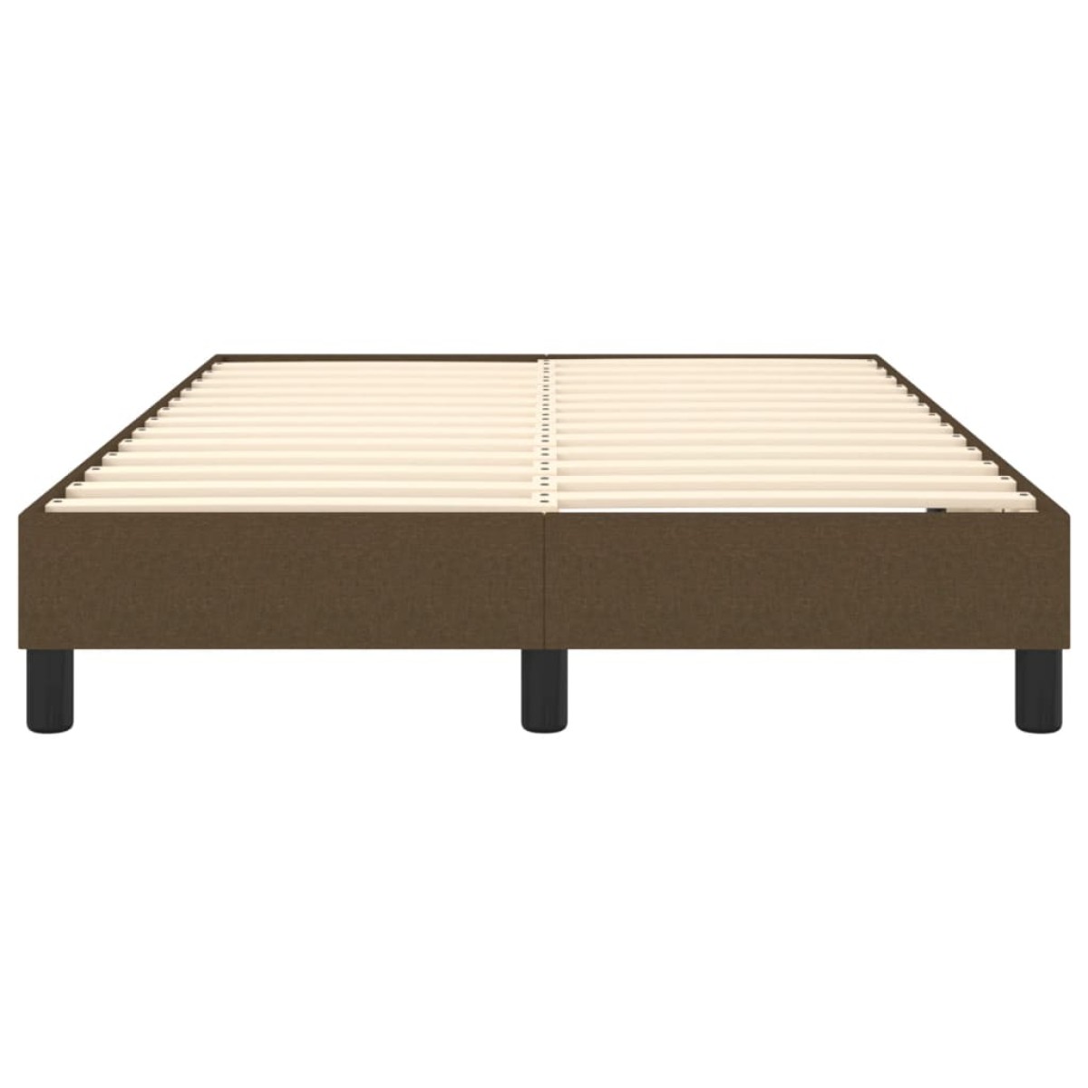 vidaXL Πλαίσιο Κρεβατιού Boxspring Σκούρο Καφέ 120x200 εκ. Υφασμάτινο