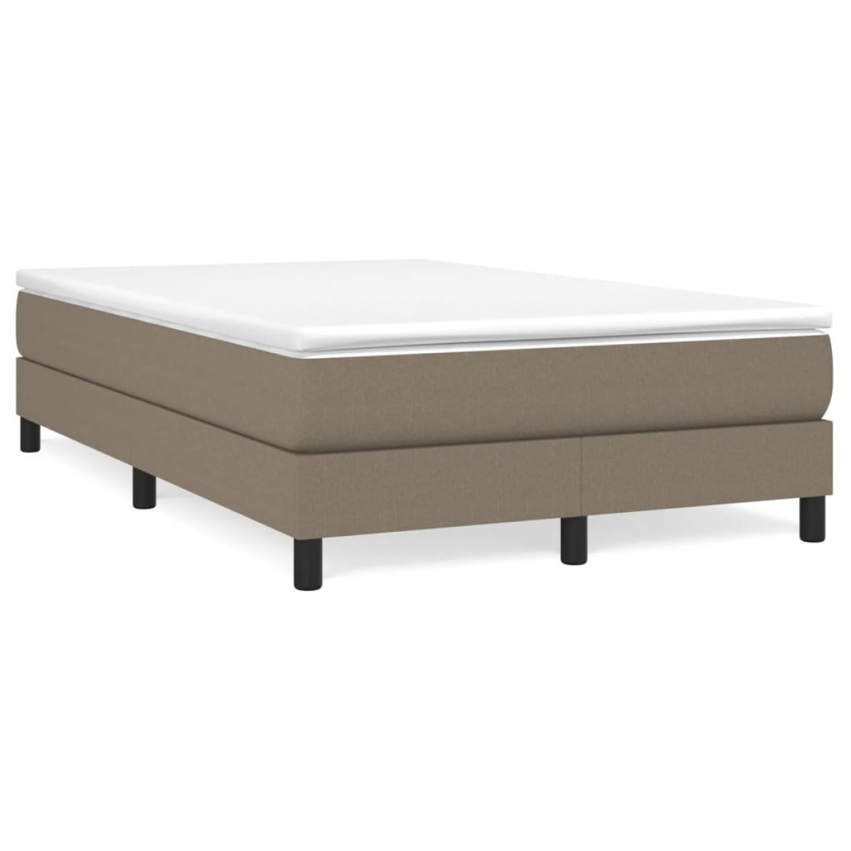 vidaXL Πλαίσιο Κρεβατιού Boxspring Taupe 120x200 εκ. Υφασμάτινο