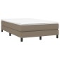 vidaXL Πλαίσιο Κρεβατιού Boxspring Taupe 120x200 εκ. Υφασμάτινο