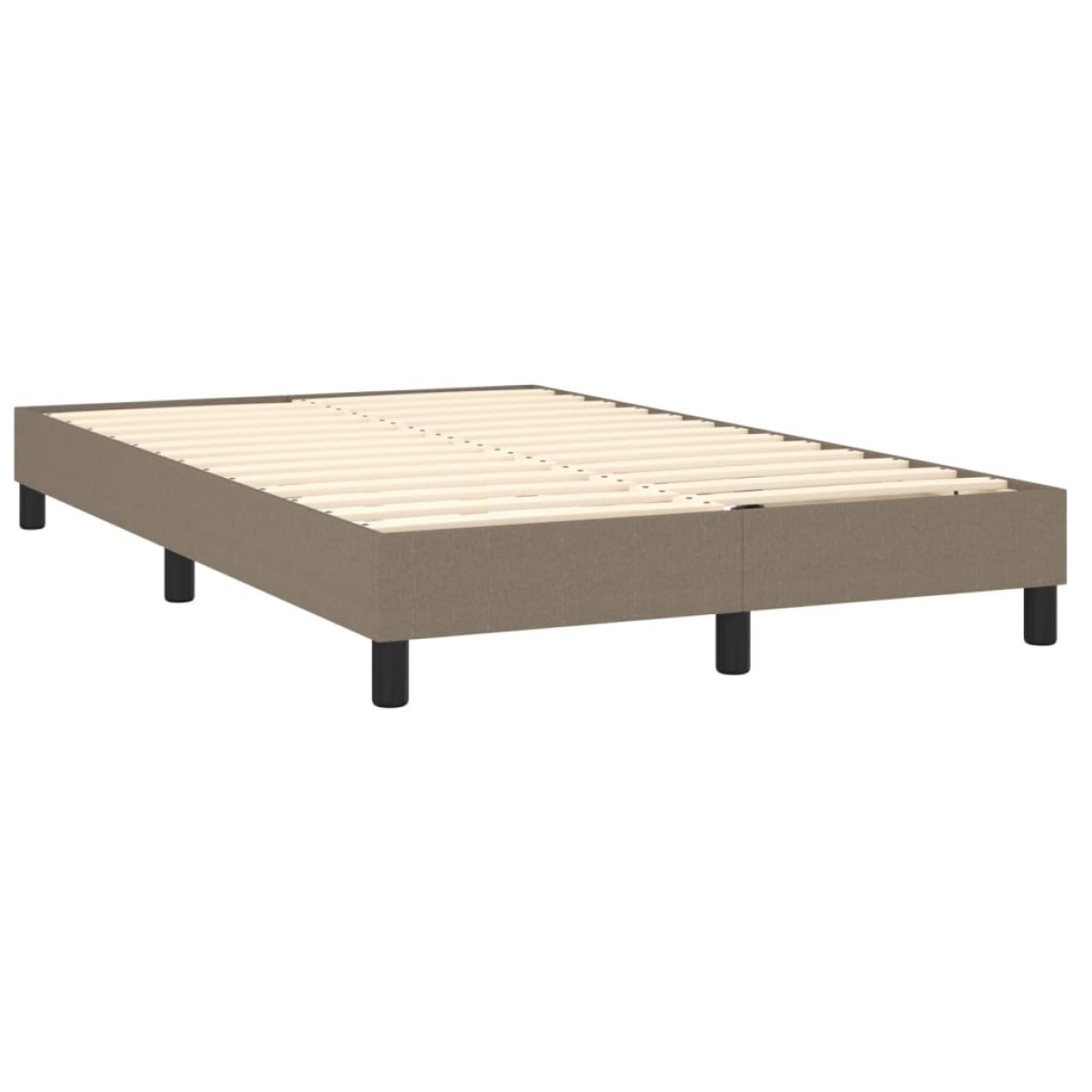 vidaXL Πλαίσιο Κρεβατιού Boxspring Taupe 120x200 εκ. Υφασμάτινο