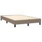 vidaXL Πλαίσιο Κρεβατιού Boxspring Taupe 120x200 εκ. Υφασμάτινο