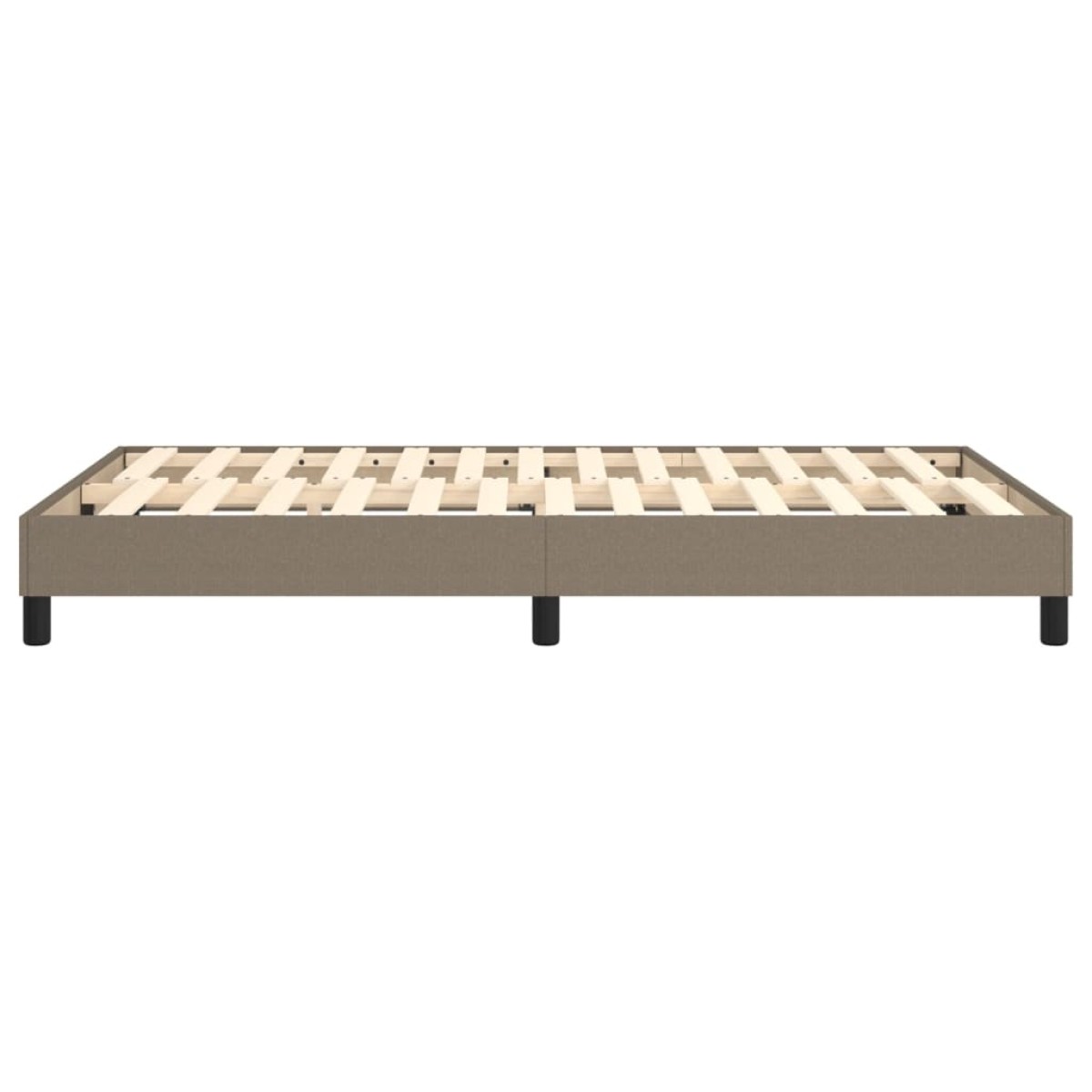 vidaXL Πλαίσιο Κρεβατιού Boxspring Taupe 120x200 εκ. Υφασμάτινο