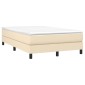 vidaXL Πλαίσιο Κρεβατιού Boxspring Κρεμ 120x200 εκ. Υφασμάτινο