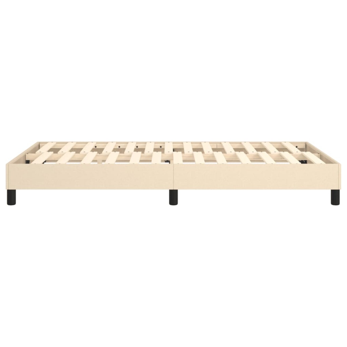 vidaXL Πλαίσιο Κρεβατιού Boxspring Κρεμ 120x200 εκ. Υφασμάτινο