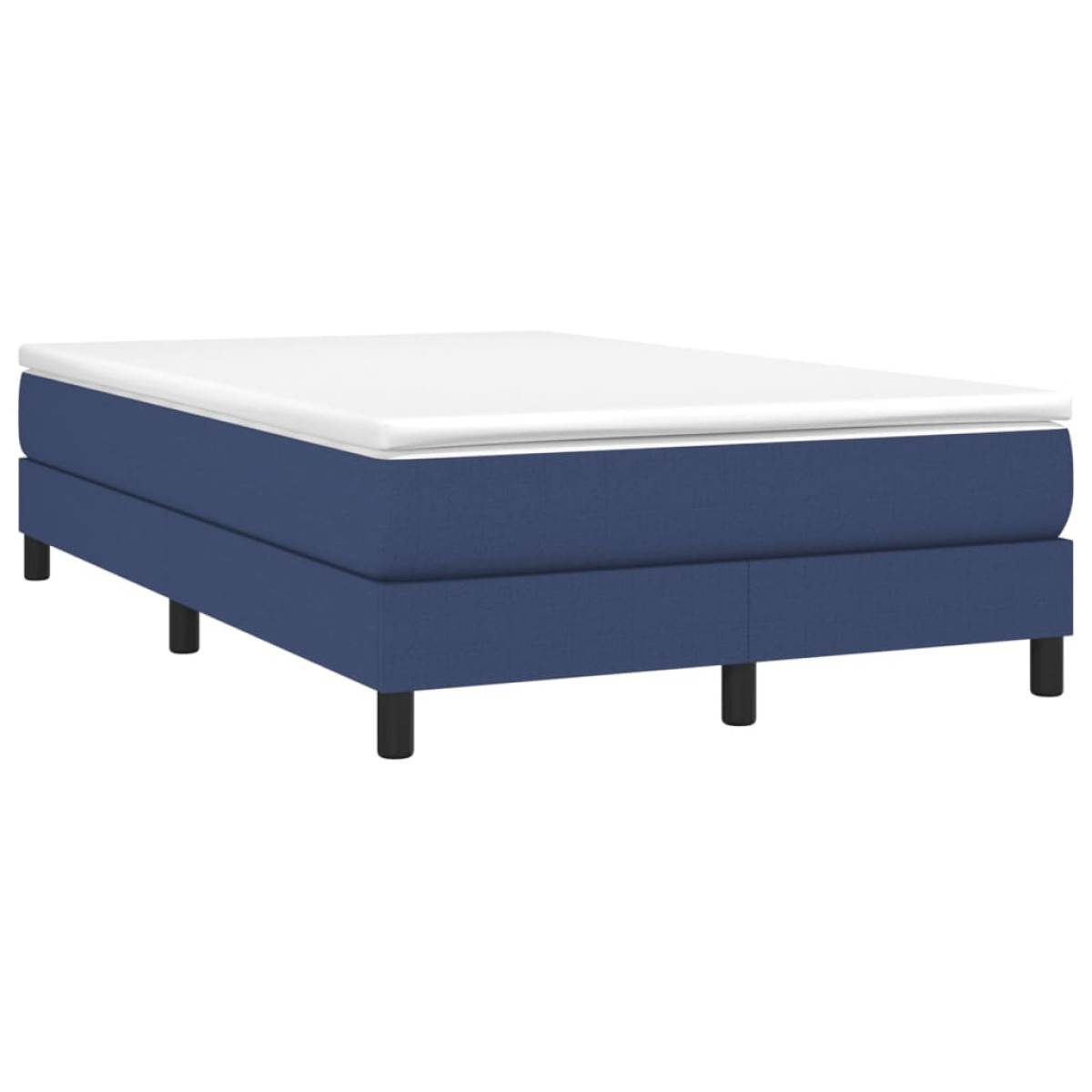 vidaXL Πλαίσιο Κρεβατιού Boxspring Μπλε 120x200 εκ. Υφασμάτινο