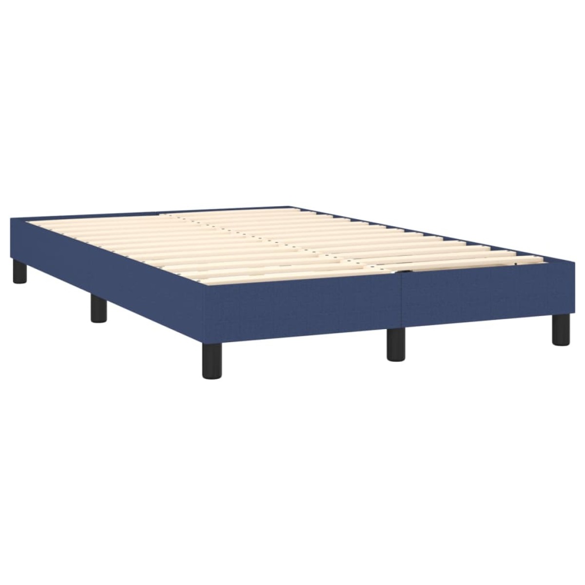vidaXL Πλαίσιο Κρεβατιού Boxspring Μπλε 120x200 εκ. Υφασμάτινο