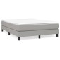 vidaXL Πλαίσιο Κρεβατιού Boxspring Ανοιχτό Γκρι 140x190 εκ. Υφασμάτινο