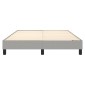 vidaXL Πλαίσιο Κρεβατιού Boxspring Ανοιχτό Γκρι 140x190 εκ. Υφασμάτινο