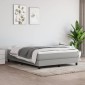 vidaXL Πλαίσιο Κρεβατιού Boxspring Ανοιχτό Γκρι 140x190 εκ. Υφασμάτινο