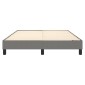 vidaXL Πλαίσιο Κρεβατιού Boxspring Σκούρο Γκρι 140x190 εκ. Υφασμάτινο