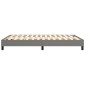 vidaXL Πλαίσιο Κρεβατιού Boxspring Σκούρο Γκρι 140x190 εκ. Υφασμάτινο