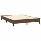 vidaXL Πλαίσιο Κρεβατιού Boxspring Σκούρο Καφέ 140x190 εκ. Υφασμάτινο