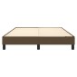vidaXL Πλαίσιο Κρεβατιού Boxspring Σκούρο Καφέ 140x190 εκ. Υφασμάτινο