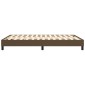 vidaXL Πλαίσιο Κρεβατιού Boxspring Σκούρο Καφέ 140x190 εκ. Υφασμάτινο