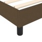 vidaXL Πλαίσιο Κρεβατιού Boxspring Σκούρο Καφέ 140x190 εκ. Υφασμάτινο