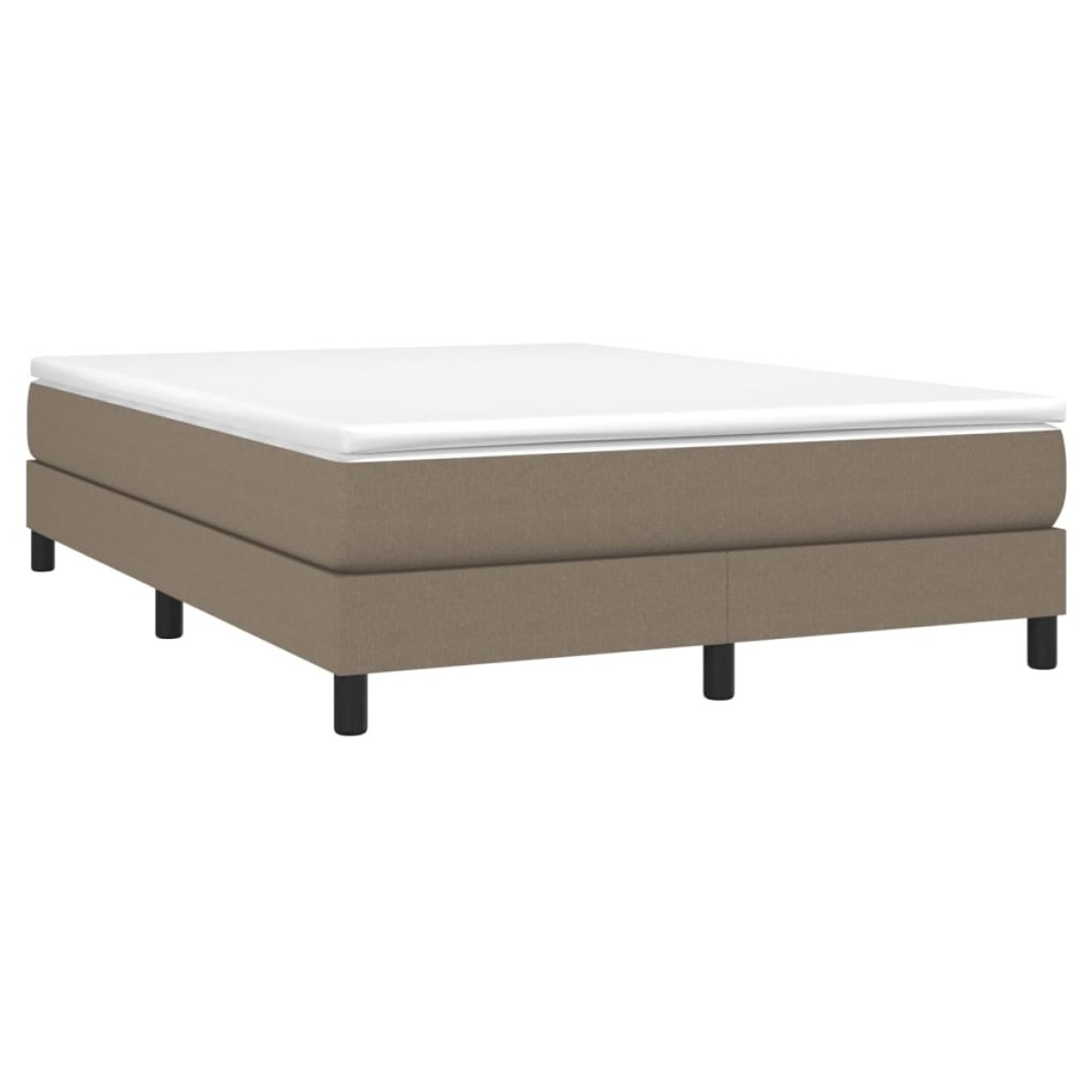 vidaXL Πλαίσιο Κρεβατιού Boxspring Taupe 140 x 190 εκ. Υφασμάτινο