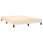 vidaXL Πλαίσιο Κρεβατιού Boxspring Κρεμ 140 x 190 εκ. Υφασμάτινο