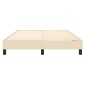 vidaXL Πλαίσιο Κρεβατιού Boxspring Κρεμ 140 x 190 εκ. Υφασμάτινο