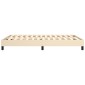 vidaXL Πλαίσιο Κρεβατιού Boxspring Κρεμ 140 x 190 εκ. Υφασμάτινο