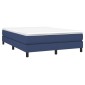 vidaXL Πλαίσιο Κρεβατιού Boxspring Μπλε 140 x 190 εκ. Υφασμάτινο