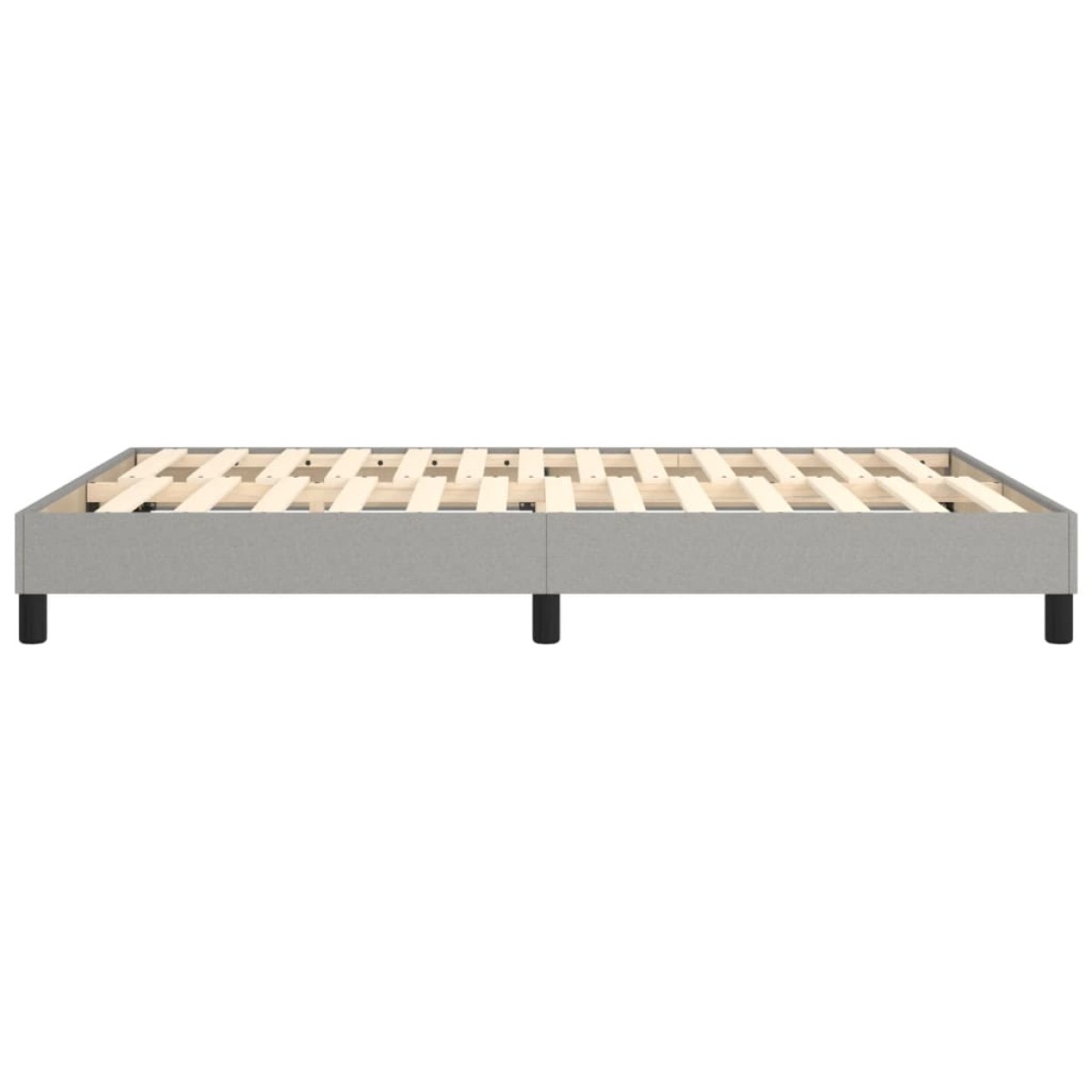vidaXL Πλαίσιο Κρεβατιού Boxspring Ανοιχτό Γκρι 140x200 εκ. Υφασμάτινο