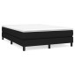 vidaXL Πλαίσιο Κρεβατιού Boxspring Μαύρο 140x200 εκ. Υφασμάτινο
