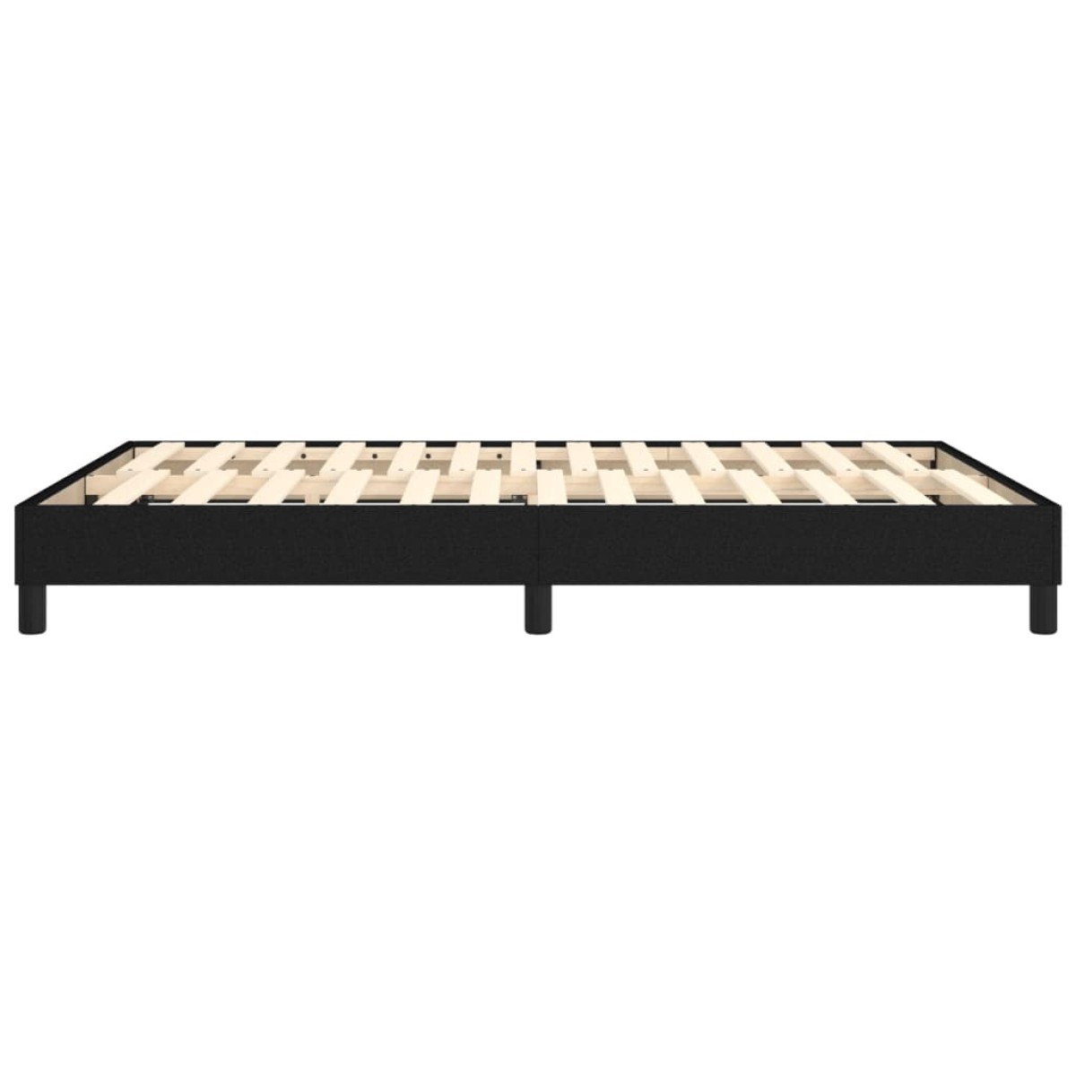 vidaXL Πλαίσιο Κρεβατιού Boxspring Μαύρο 140x200 εκ. Υφασμάτινο