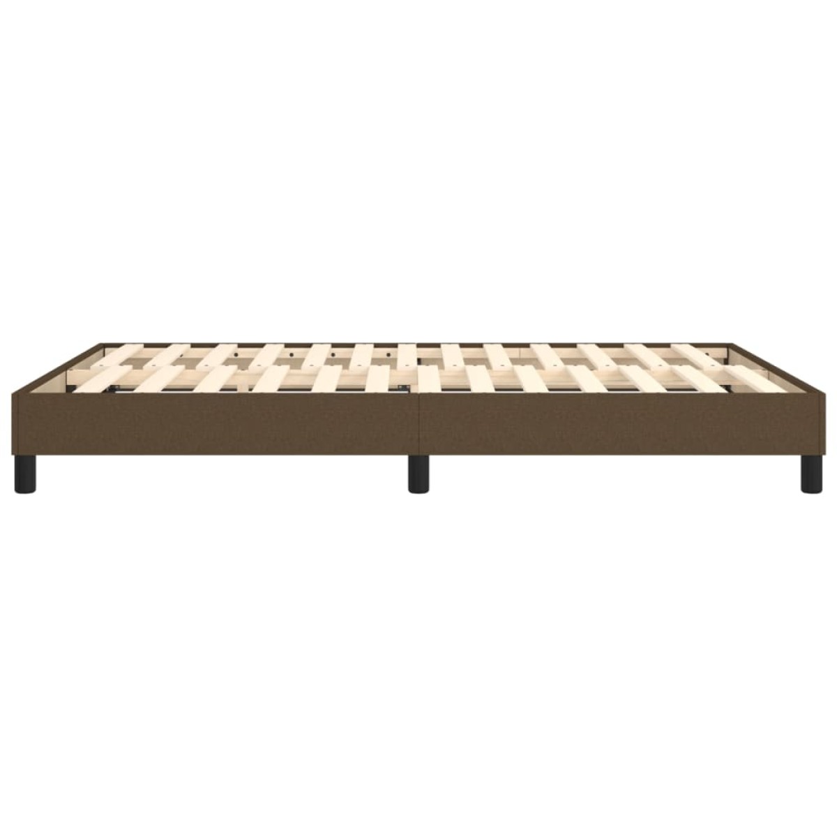 vidaXL Πλαίσιο Κρεβατιού Boxspring Σκούρο Καφέ 140x200 εκ. Υφασμάτινο
