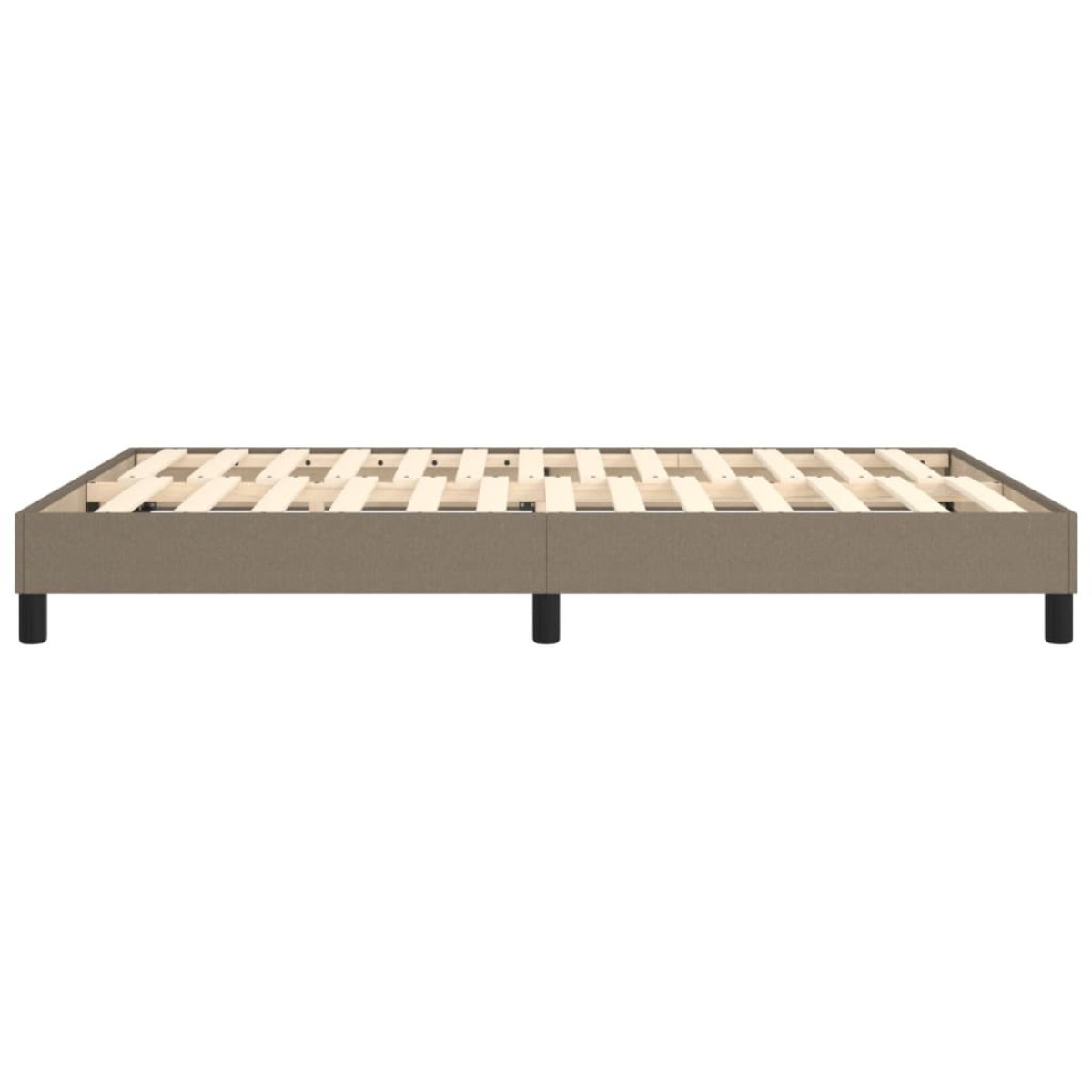 vidaXL Πλαίσιο Κρεβατιού Boxspring Taupe 140x200 εκ. Υφασμάτινο