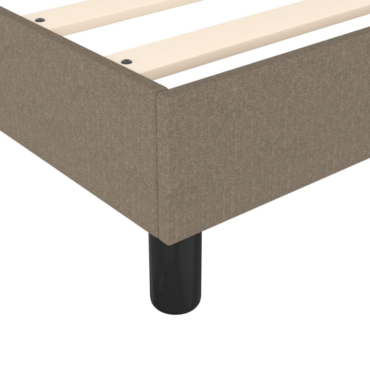 vidaXL Πλαίσιο Κρεβατιού Boxspring Taupe 140x200 εκ. Υφασμάτινο