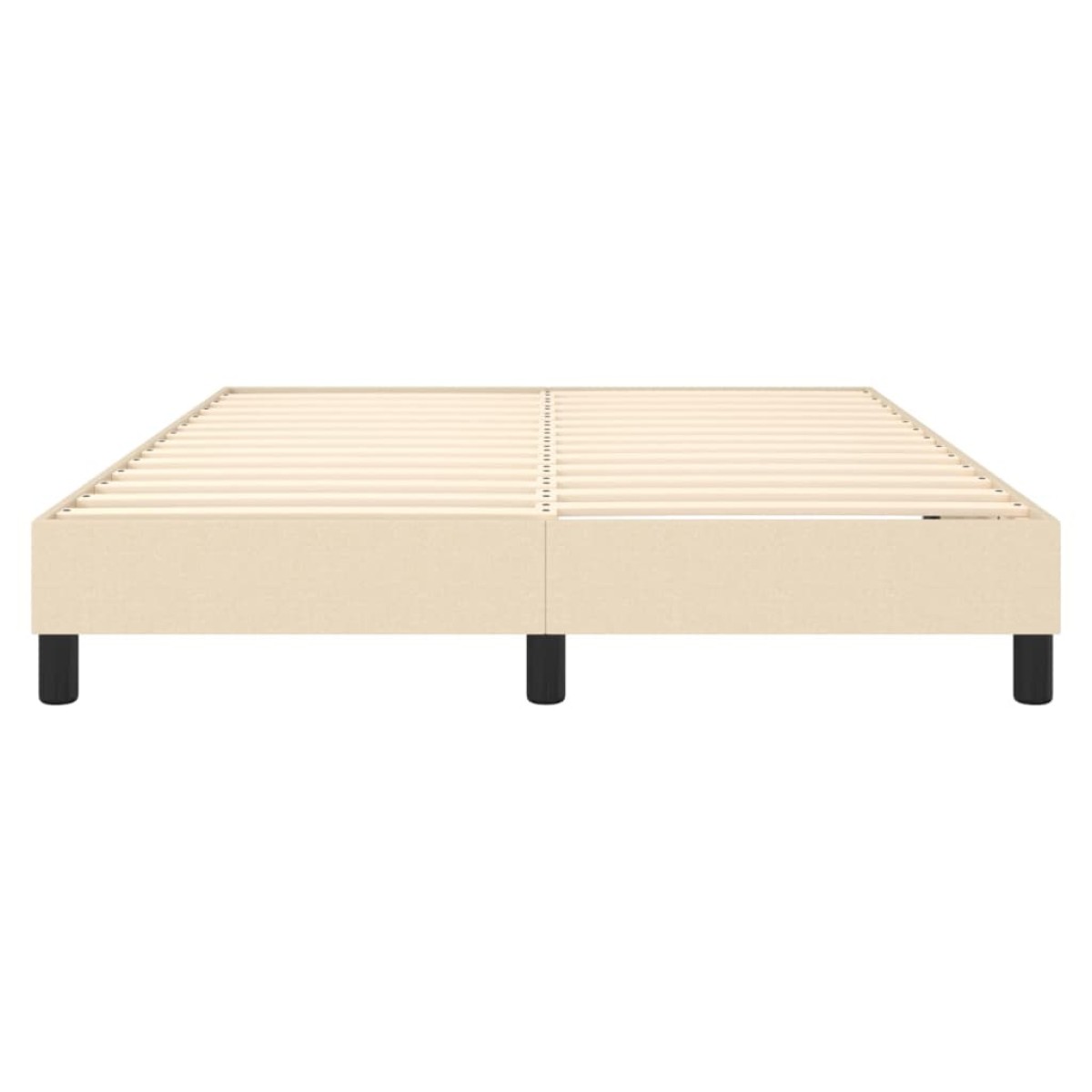 vidaXL Πλαίσιο Κρεβατιού Boxspring Κρεμ 140x200 εκ. Υφασμάτινο