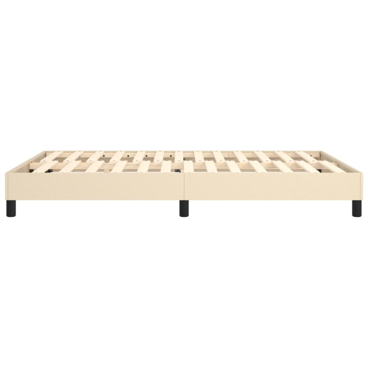 vidaXL Πλαίσιο Κρεβατιού Boxspring Κρεμ 140x200 εκ. Υφασμάτινο