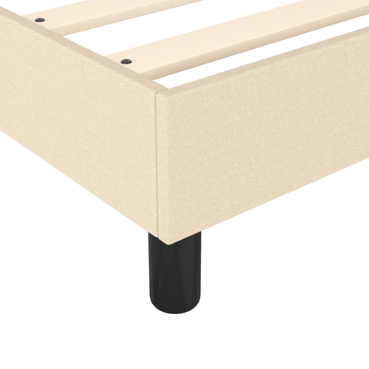 vidaXL Πλαίσιο Κρεβατιού Boxspring Κρεμ 140x200 εκ. Υφασμάτινο