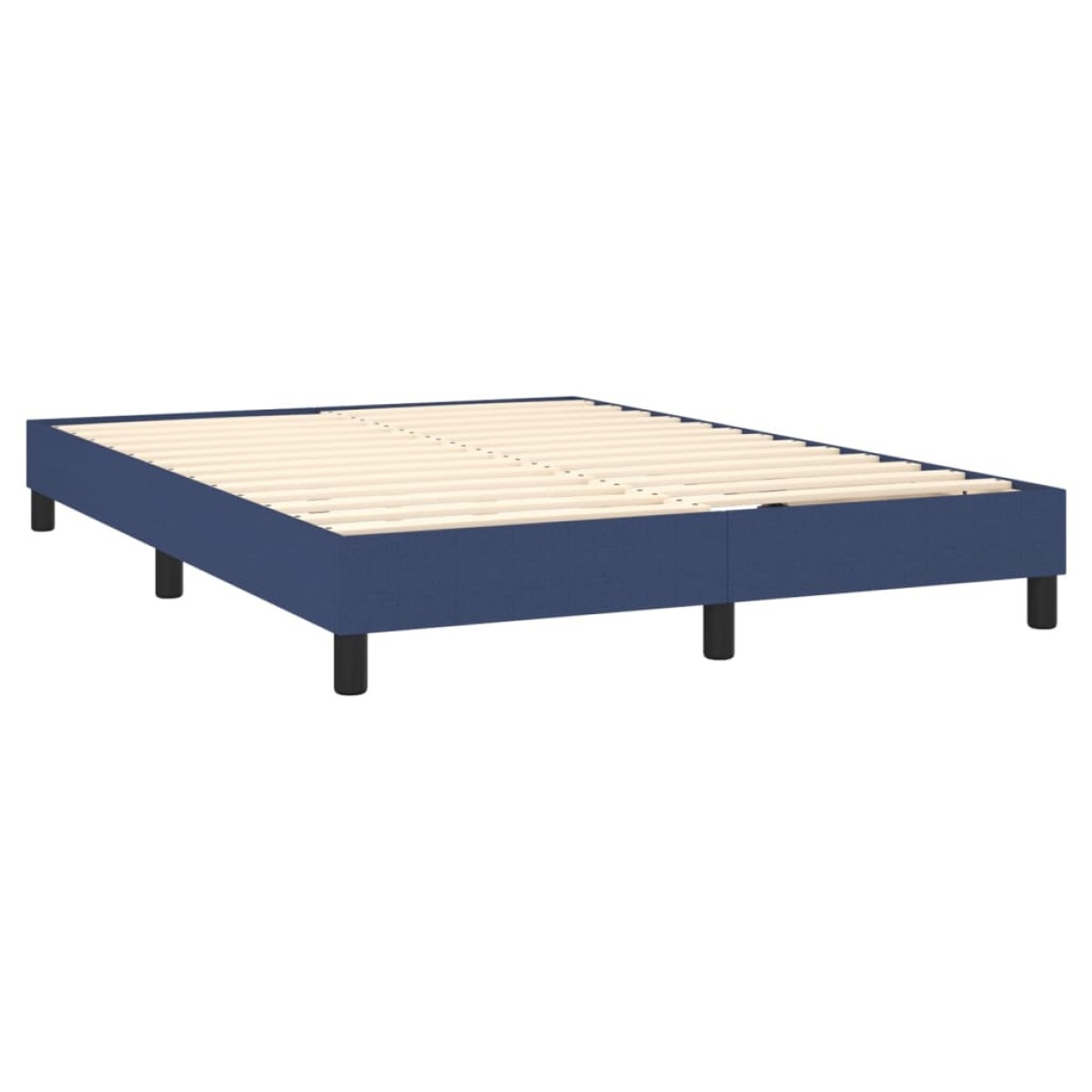 vidaXL Πλαίσιο Κρεβατιού Boxspring Μπλε 140x200 εκ. Υφασμάτινο