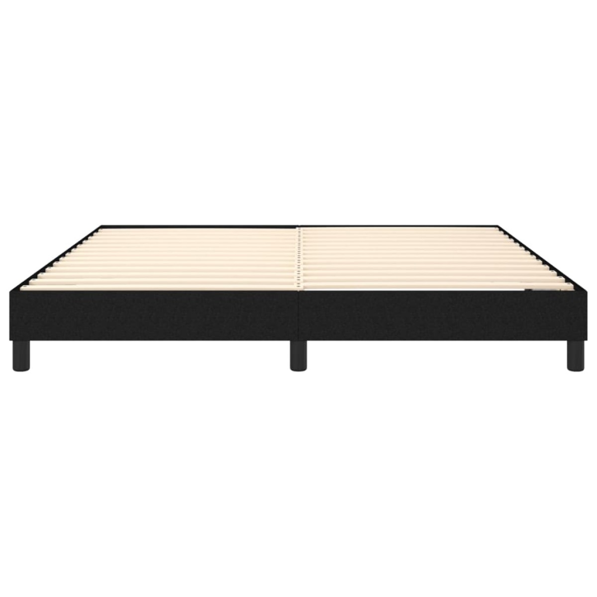 vidaXL Πλαίσιο Κρεβατιού Boxspring Μαύρο 160x200 εκ. Υφασμάτινο