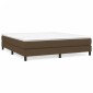 vidaXL Πλαίσιο Κρεβατιού Boxspring Σκούρο Καφέ 160x200 εκ. Υφασμάτινο