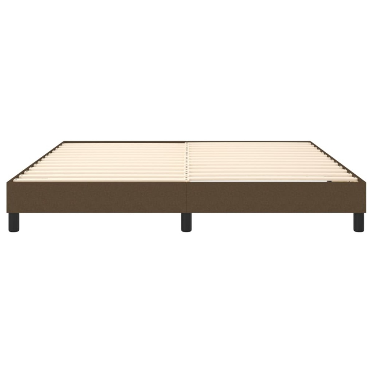 vidaXL Πλαίσιο Κρεβατιού Boxspring Σκούρο Καφέ 160x200 εκ. Υφασμάτινο