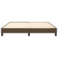 vidaXL Πλαίσιο Κρεβατιού Boxspring Σκούρο Καφέ 160x200 εκ. Υφασμάτινο