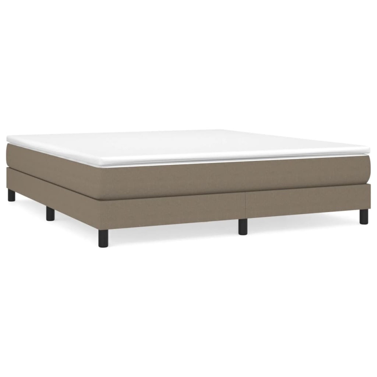 vidaXL Πλαίσιο Κρεβατιού Boxspring Taupe 160x200 εκ. Υφασμάτινο