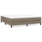 vidaXL Πλαίσιο Κρεβατιού Boxspring Taupe 160x200 εκ. Υφασμάτινο