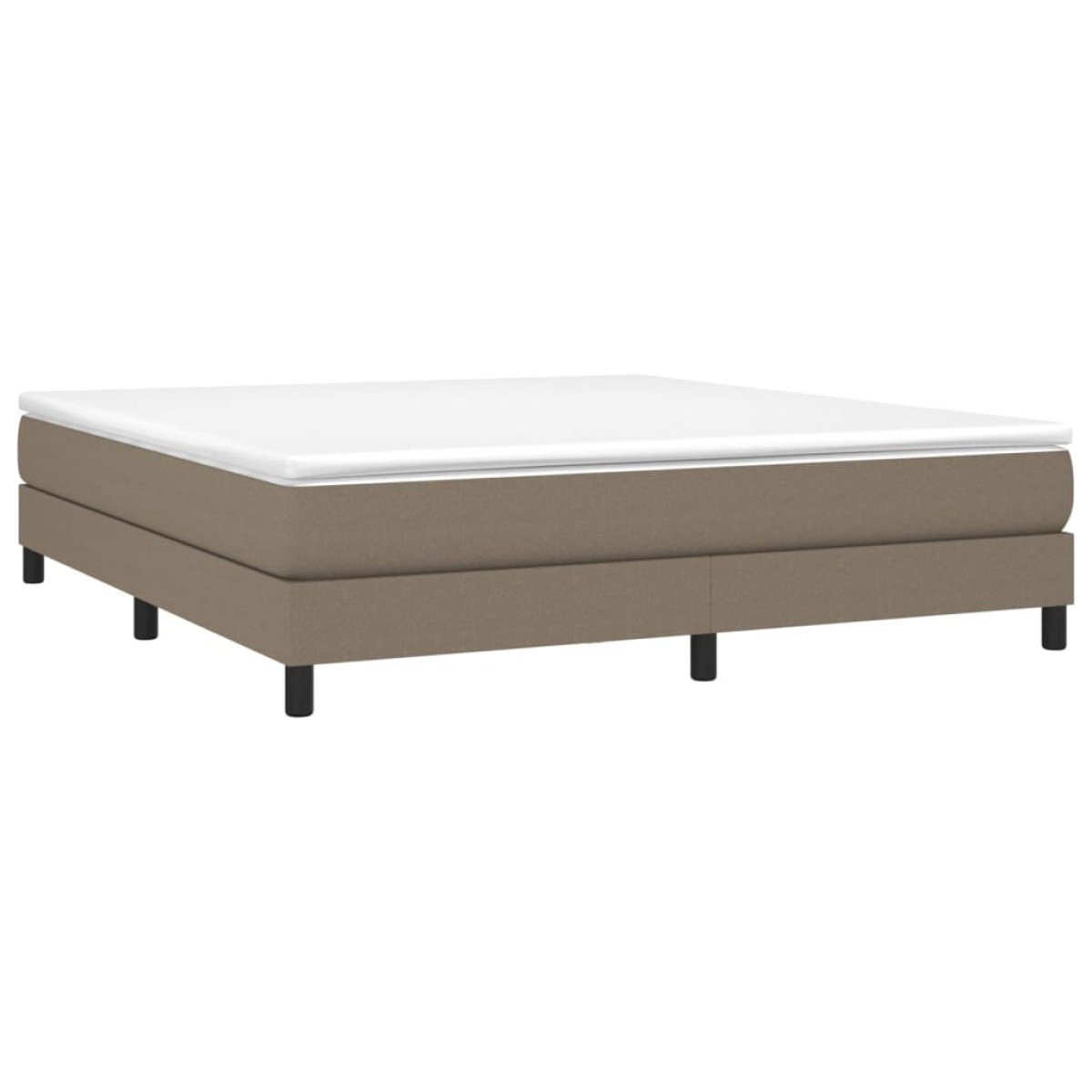 vidaXL Πλαίσιο Κρεβατιού Boxspring Taupe 160x200 εκ. Υφασμάτινο