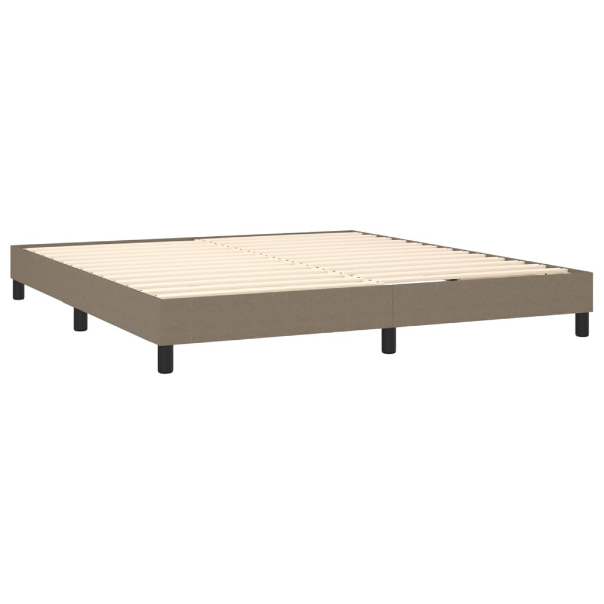 vidaXL Πλαίσιο Κρεβατιού Boxspring Taupe 160x200 εκ. Υφασμάτινο